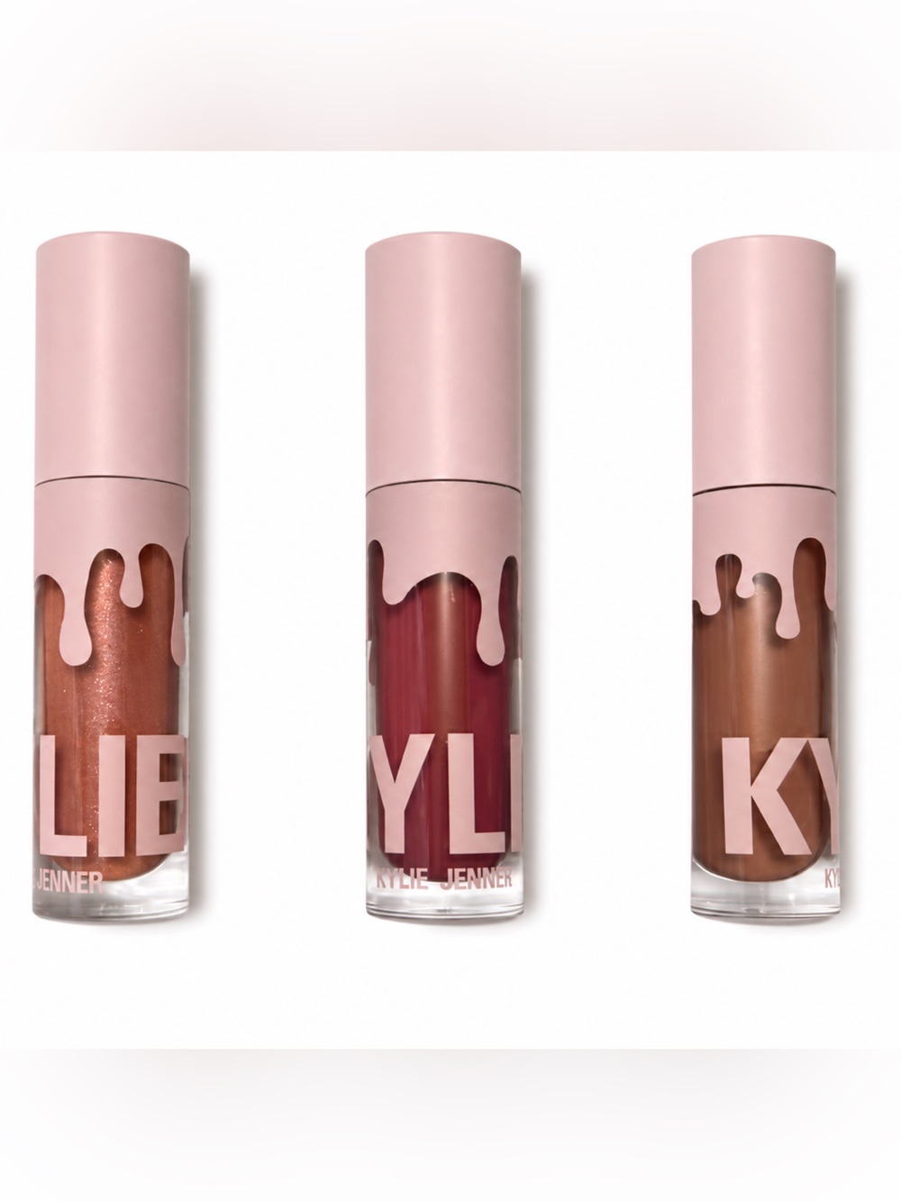 New in Box-Kylie Cosmetics High Gloss Trio Damn Gina, Posie K and Candy K